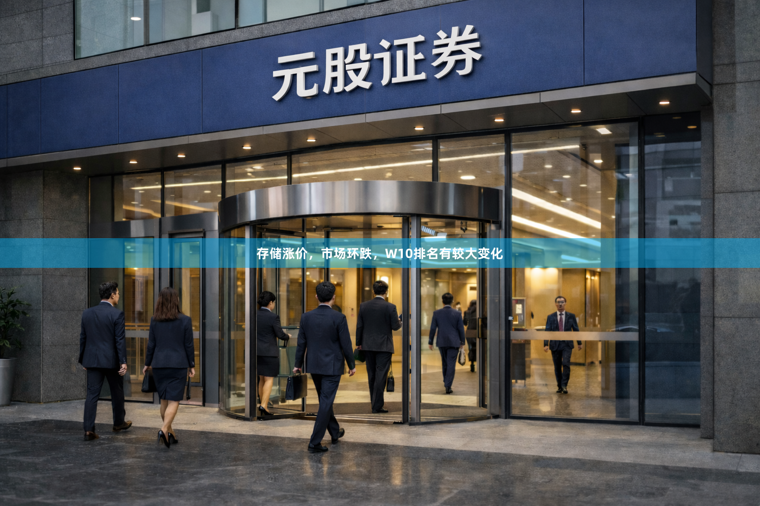 存储涨价，市场环跌，W10排名有较大变化