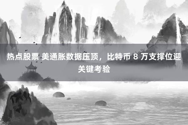 热点股票 美通胀数据压顶，比特币 8 万支撑位迎关键考验