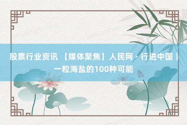 股票行业资讯 【媒体聚焦】人民网 · 行进中国｜一粒海盐的100种可能
